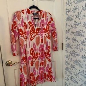 Block Print Tunic Dress XS